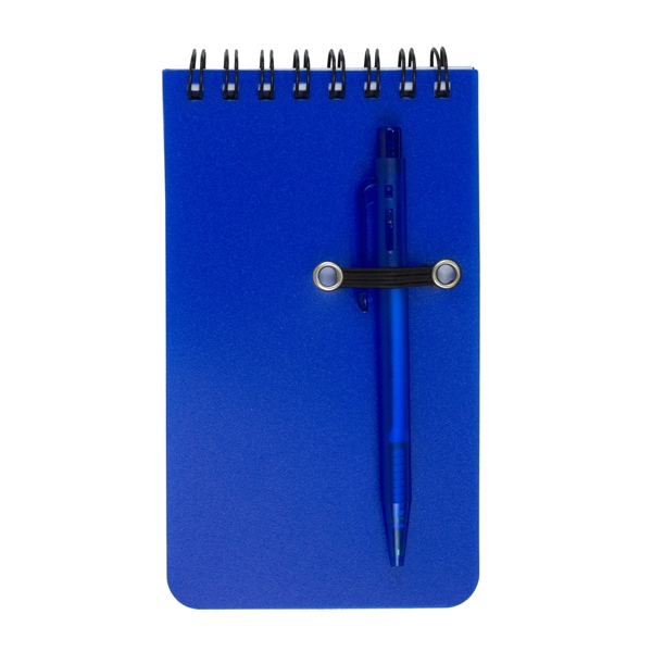 Flip open 50 page spiral bound jotter notepad with polypropylene cover... from ASI 62660 Innovation Line