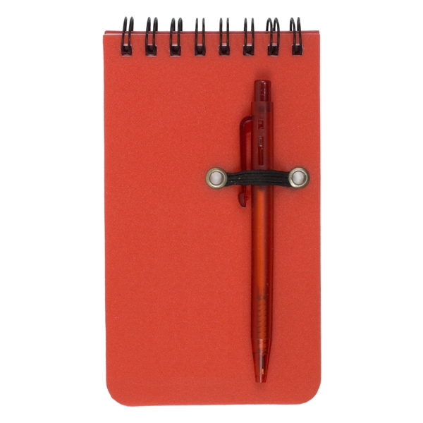 Flip open 50 page spiral bound jotter notepad with polypropylene cover... from ASI 62660 Innovation Line