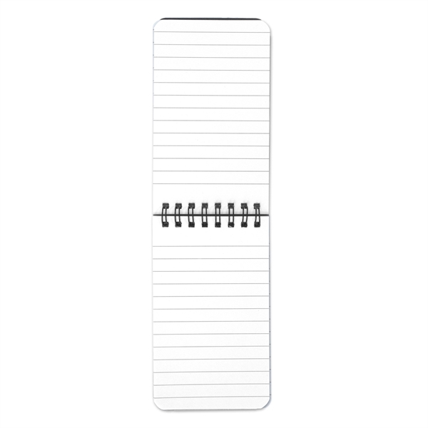 Flip open 50 page spiral bound jotter notepad with polypropylene cover... from ASI 62660 Innovation Line