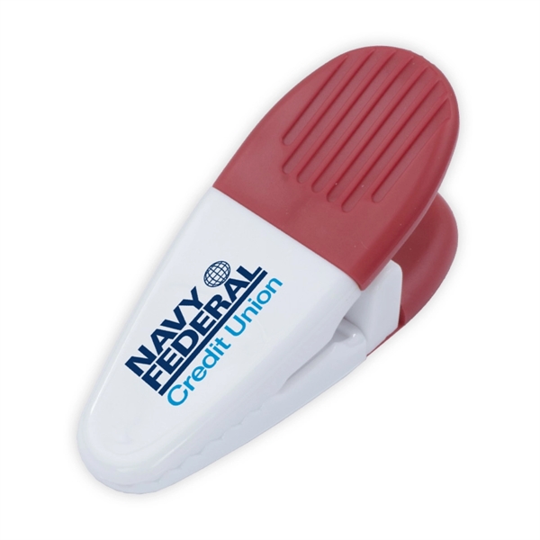 Magnetic clip with large rubber handle and large customization area.... from ASI 62660 Innovation Line