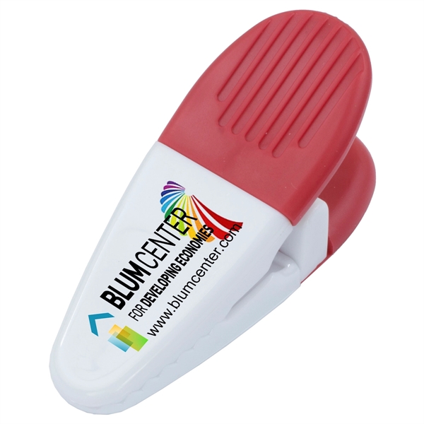 Magnetic clip with large rubber handle and large customization area.... from ASI 62660 Innovation Line