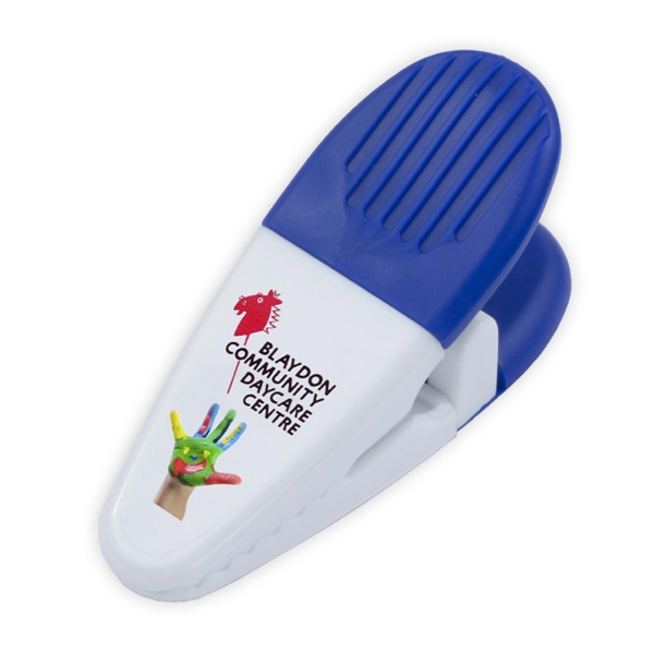 Magnetic clip with large rubber handle and large customization area.... from ASI 62660 Innovation Line