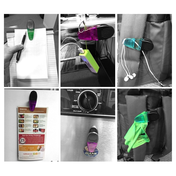 Magnetic clip with large rubber handle and large customization area.... from ASI 62660 Innovation Line