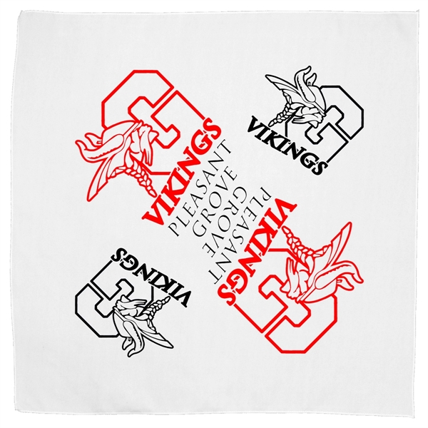 22" x 22" square polyester all purpose bandana.... from ASI 62660 Innovation Line