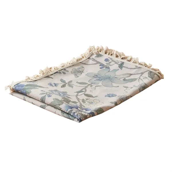 Waterproof double border polyester cotton table with digital imprint option... from ASI 37218 Athena Promo (tm)