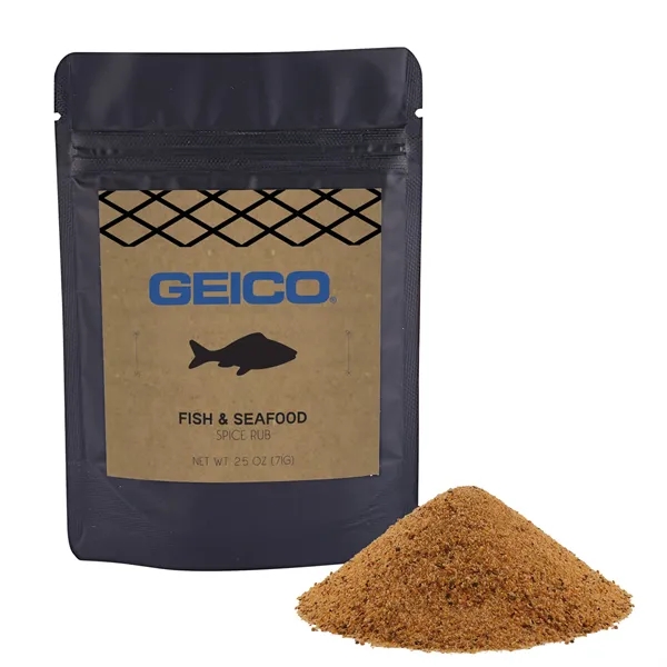 Customizable resealable packet filled with 1.6 oz. of fish & seafood... from ASI 71685 Midnite Snax®