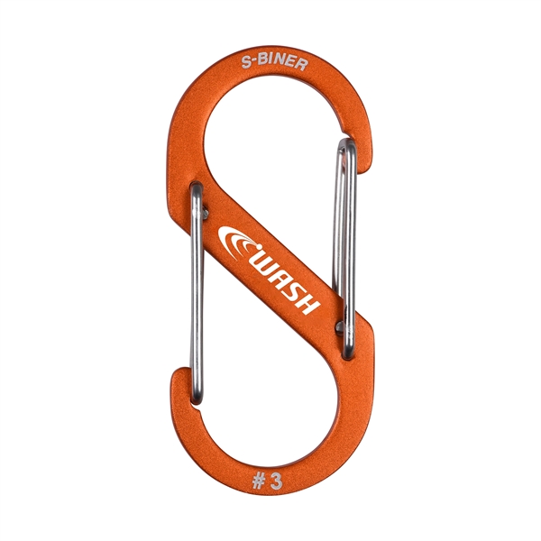 2 3/4" long carabiner made of weather-resistant stainless steel with dual... from ASI 46170 Compass Industries Inc