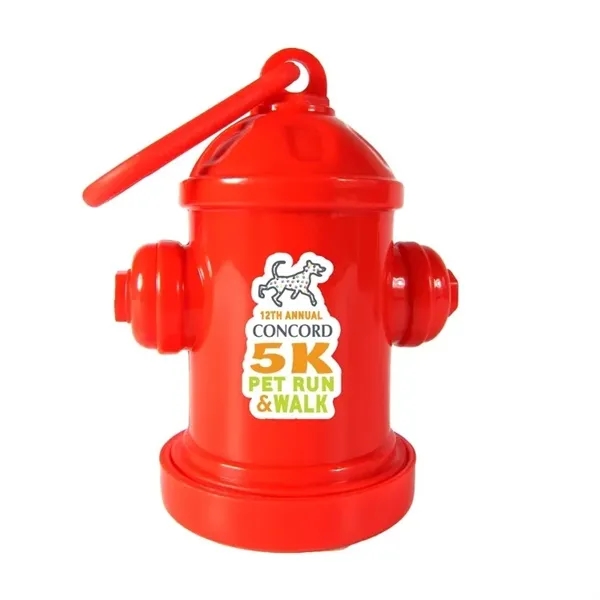 Fire hydrant shaped pet trash bag dispenser with 20 poly bags... from ASI 54040 Fey Promo
