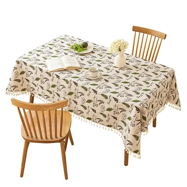 Waterproof washable polyester cotton table cloth with digital imprint option... from ASI 37218 Athena Promo (tm)