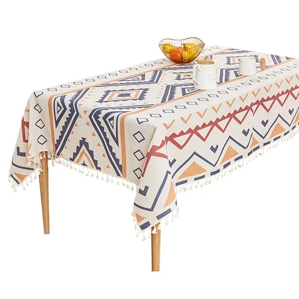 Waterproof washable polyester cotton table cloth with digital imprint option... from ASI 37218 Athena Promo (tm)