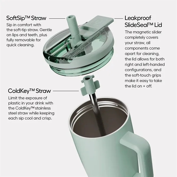 Leakproof 30oz tumbler with all-day cold retention, ideal for custom imprint... from ASI 72657 Active Life Promo / Apres Ski Active Life