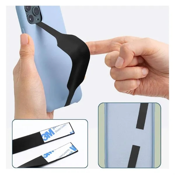 Silicone hand band phone holder grip plus 1 color silkscreen imprint... from ASI 37218 Athena Promo (tm)