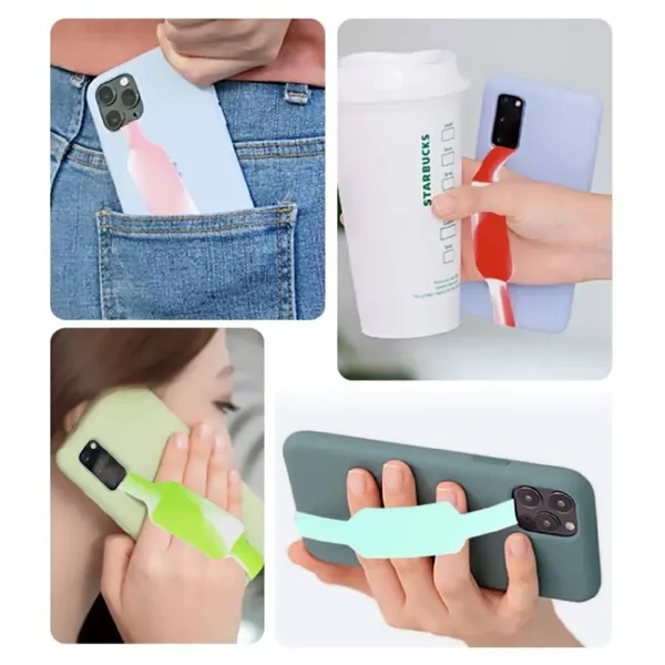 Silicone hand band phone holder grip plus 1 color silkscreen imprint... from ASI 37218 Athena Promo (tm)