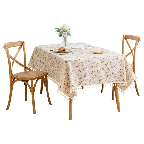 Washable 170gsm polyester cotton table cloth with digital imprint option... from ASI 37218 Athena Promo (tm)