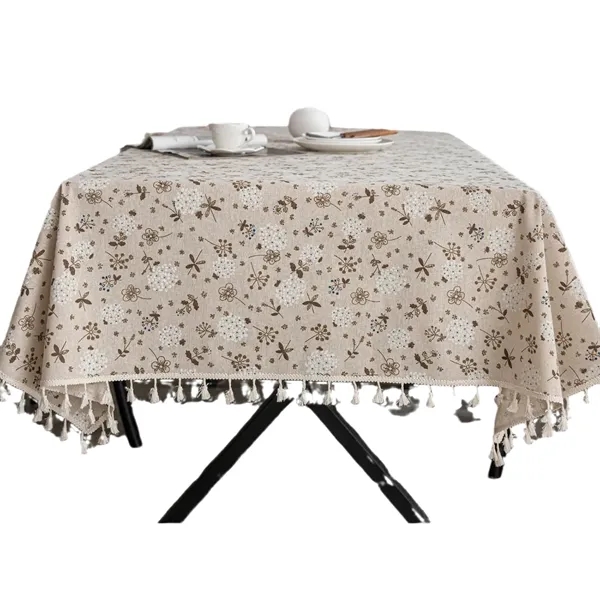 Washable 170gsm polyester cotton table cloth with digital imprint option... from ASI 37218 Athena Promo (tm)