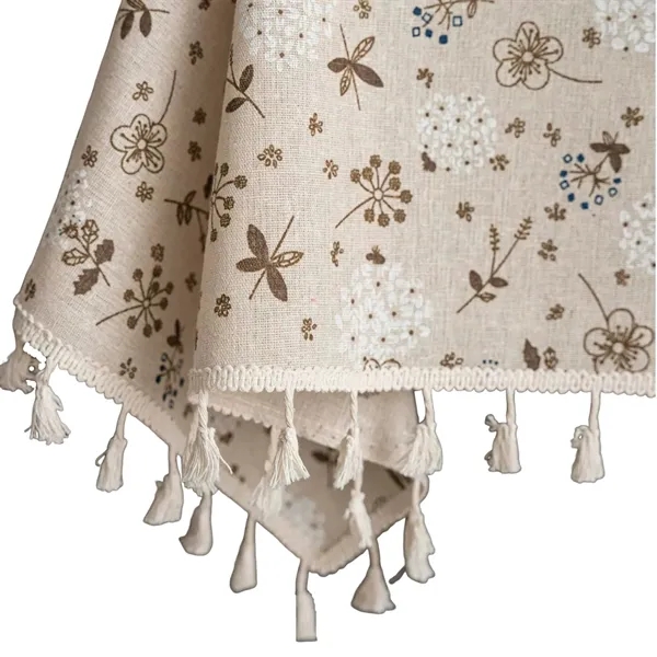 Washable 170gsm polyester cotton table cloth with digital imprint option... from ASI 37218 Athena Promo (tm)