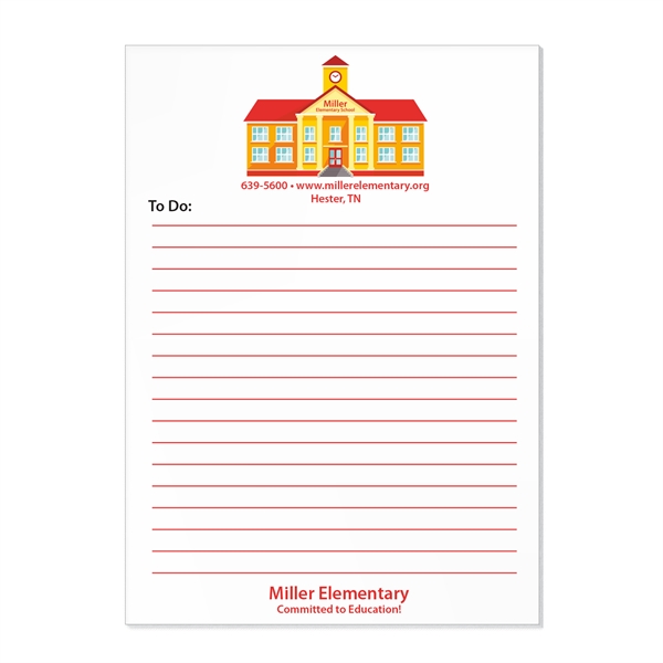 Standard 5" x 7" adhesive sticky note pad.... from ASI 56950 Gill Studios Inc / Gill-Line®