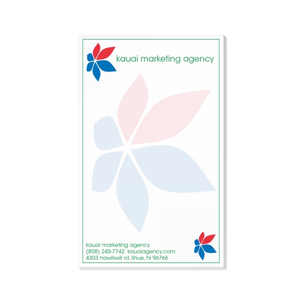 Standard 5" x 8" sticky note pad with twice the adhesive... from ASI 56950 Gill Studios Inc / Gill-Line®