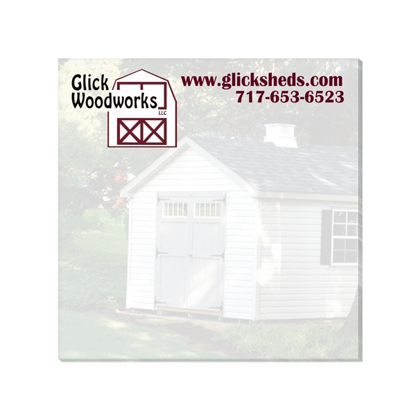 3" x 3" standard adhesive sticky note pad with 25 sheets... from ASI 56950 Gill Studios Inc / Gill-Line®