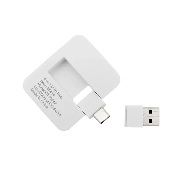 Item #80-44578 Recycled 4-in-1 USB Hub, Full Color Digital