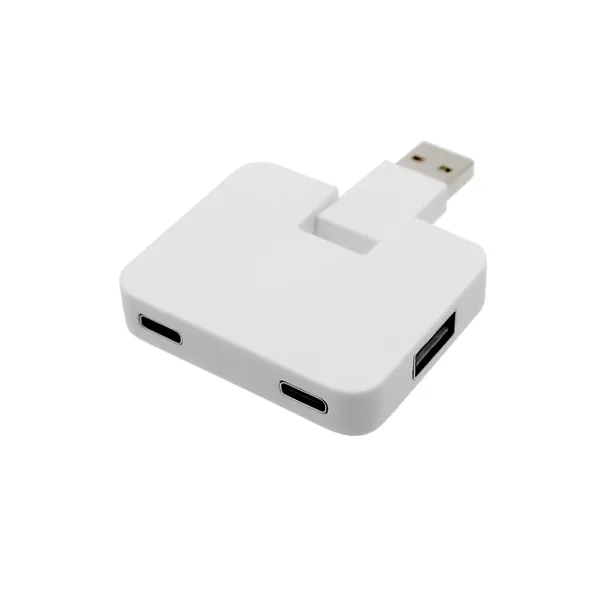 Item #80-44578 Recycled 4-in-1 USB Hub, Full Color Digital