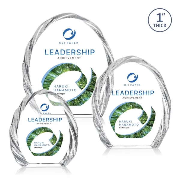 Honor excellence with the Tottenham VividPrint™ Iceberg Award, featuring a striking... from ASI 84592 St Regis Group / St Regis