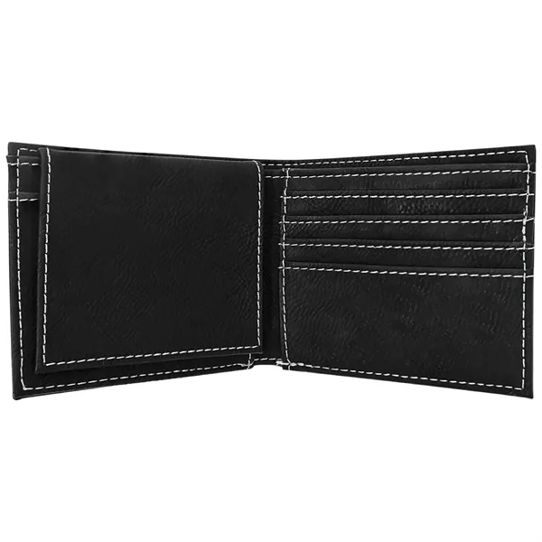 4 1/2" x 3 1/2" x 3/4" PU leatherette bifold wallet... from ASI 74601 Calico