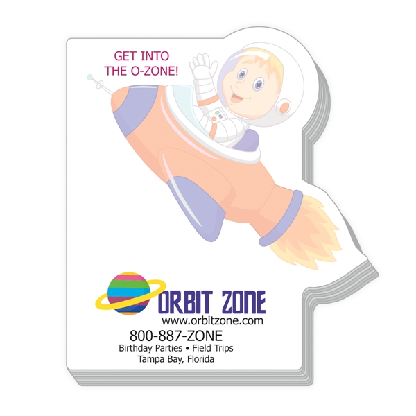 4" x 7" die cut scratch pad with 50 sheets of... from ASI 56950 Gill Studios Inc / Gill-Line®