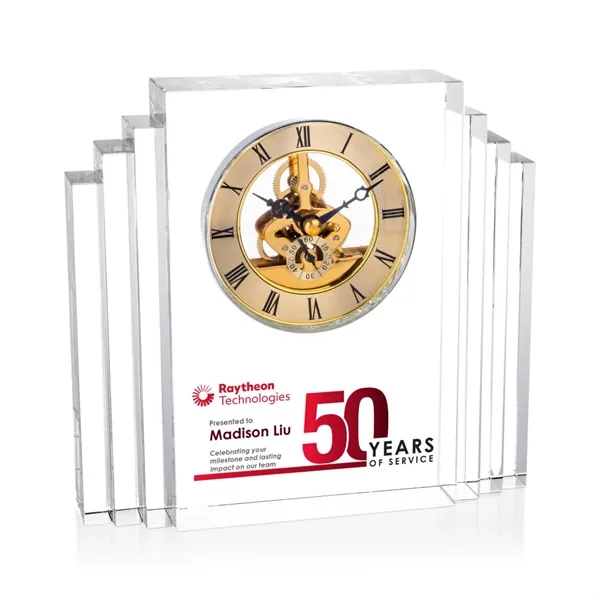 Item #CLV7711-G Desford VividPrint™ Clock - Gold