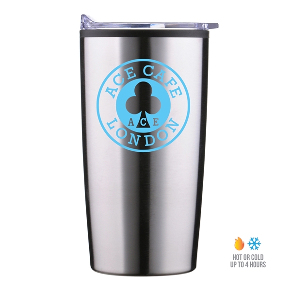 6.75"h x 3.415" 20-oz. stainless tumbler with double-wall insulation, PP liner... from ASI 90807 Tekweld