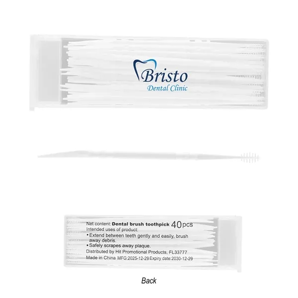 Dual-Action Dental Picks In Travel Case... from ASI 61125 Hit Promotional Products