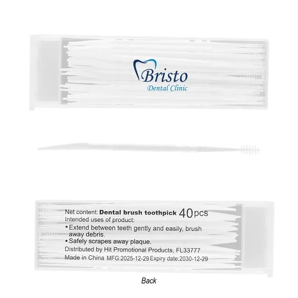 Dual-Action Dental Picks In Travel Case... from ASI 61125 Hit Promotional Products