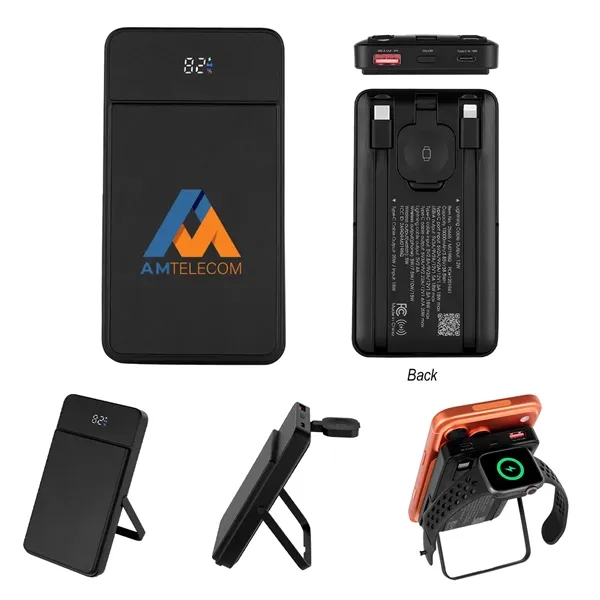 10,000 mAh Mag Max Power Bank & Watch Charger... from ASI 61125 Hit Promotional Products