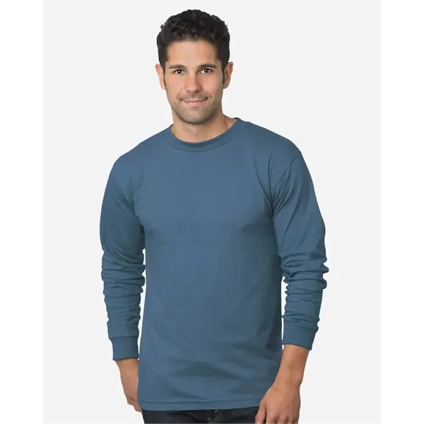 Adult pre-shrunk 100% cotton USA made long sleeve t-shirt. Blank product.... from ASI 84358 S&S Activewear