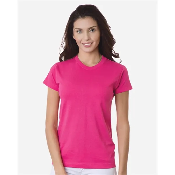 Women's USA made 6.1 oz preshrunk 100% heavyweight cotton t-shirt. Blank... from ASI 84358 S&S Activewear