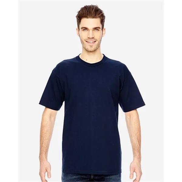 Adult pre-shrunk 100% cotton short sleeve t-shirt, union made. Blank product.... from ASI 84358 S&S Activewear