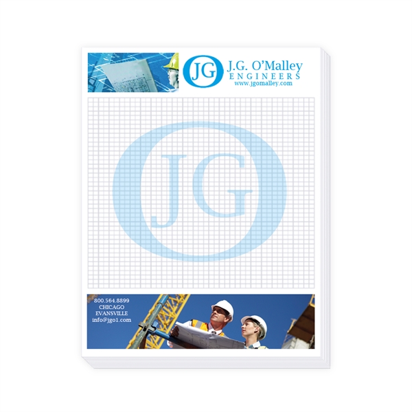 4" x 5 1/4" scratch pad with 25 sheets of white... from ASI 56950 Gill Studios Inc / Gill-Line®