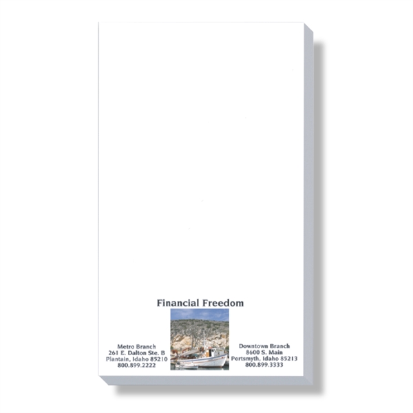 4" x 7" scratch pad with 50 sheets of white paper... from ASI 56950 Gill Studios Inc / Gill-Line®