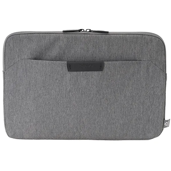 13" laptop sleeve made with recycled heather and metal zippers.... from ASI 39552 BEL Promo