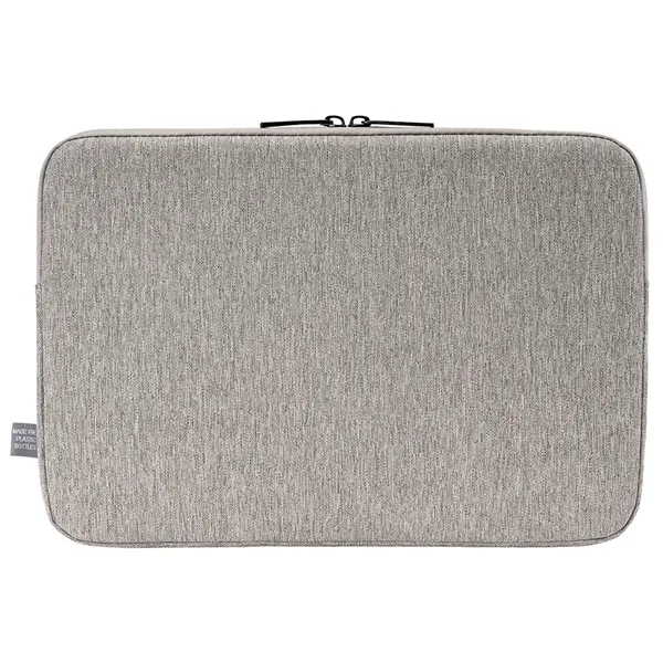 13" laptop sleeve made with recycled heather and metal zippers.... from ASI 39552 BEL Promo