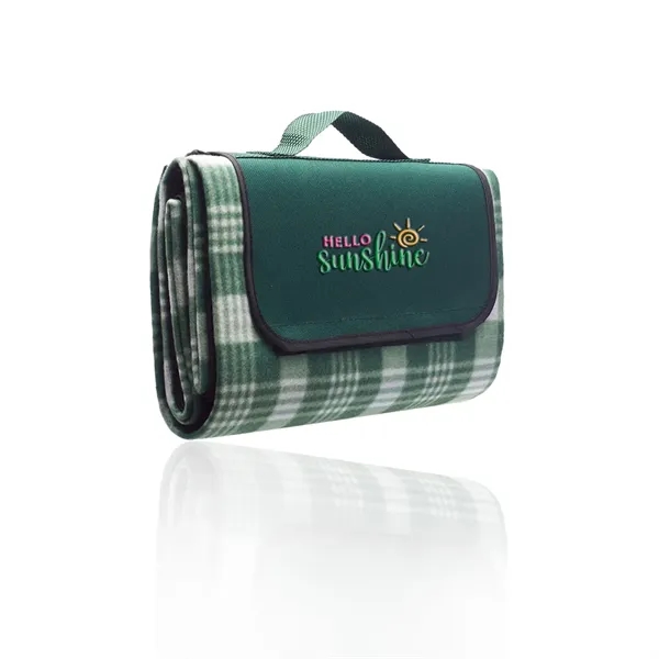 Creekside roll-up picnic blanket made of fleece, measuring 53" x 47.25",... from ASI 39552 BEL Promo
