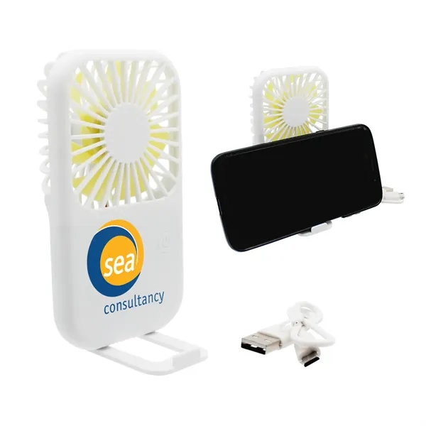 Portable Fan with Phone Holder, Full Color Digital... from ASI 30270 Aakron Line