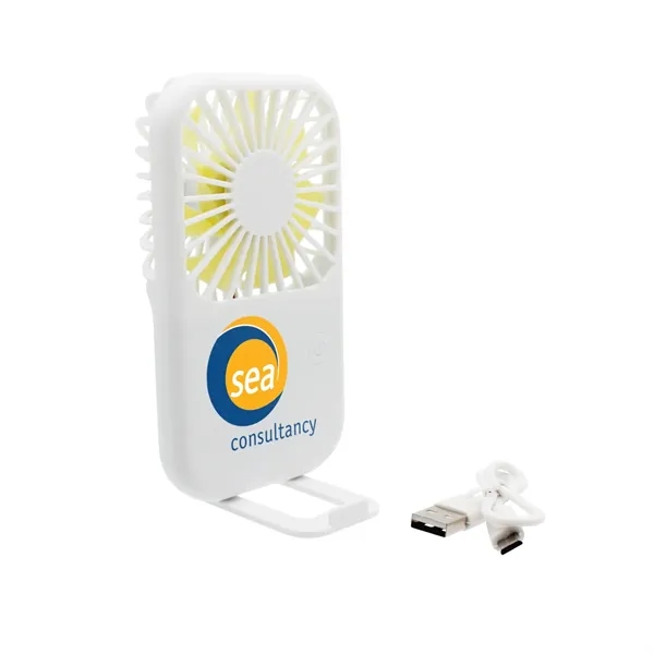 Portable Fan with Phone Holder, Full Color Digital... from ASI 30270 Aakron Line