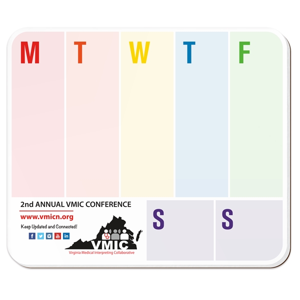 8 1/4" x 7" non-adhesive memo-mouse pad with rounded corners and... from ASI 56950 Gill Studios Inc / Gill-Line®