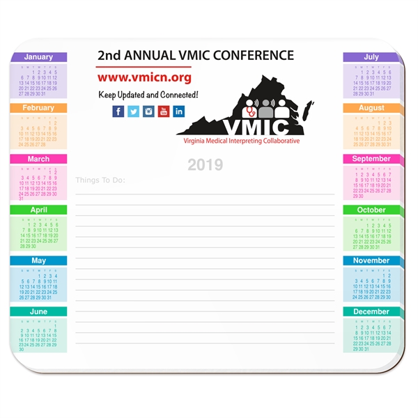 8 1/4" x 7" non-adhesive memo-mouse pad with rounded corners and... from ASI 56950 Gill Studios Inc / Gill-Line®