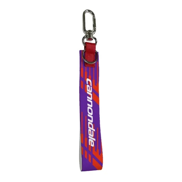 Full color sublimated wristlet keychain, promotional and reusable, custom printed and... from ASI 67557 LimeLight Ent