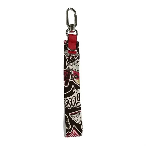Full color sublimated wristlet keychain, promotional and reusable, custom printed and... from ASI 67557 LimeLight Ent