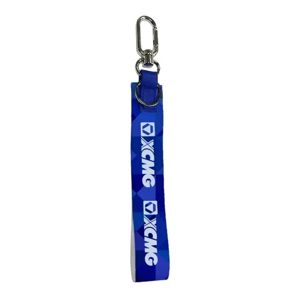 Full color sublimated wristlet keychain, promotional and reusable, custom printed and... from ASI 67557 LimeLight Ent