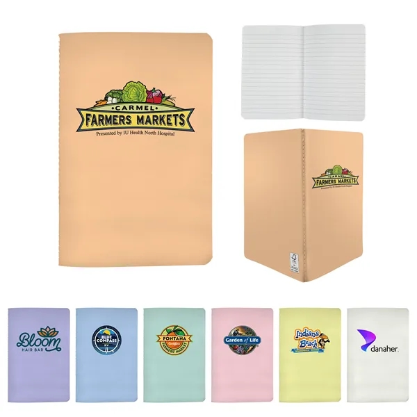 4" X 6" Pastel Sewn Paper Cover Notebook... from ASI 30208 A P Specialties / AP Specialties