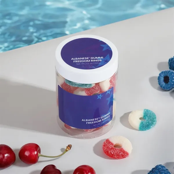Item #BB473LG Albanese® Gummi Freedom Rings: Large Jar